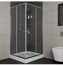 Душевой уголок Bauedge Stil Hit 80x80, с поддоном, профиль хром