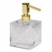 Bertocci Grimilde Дозатор настольный, цвет: прозрачный хрусталь/золото. 119 9048 5000