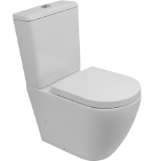Унитаз-компакт BelBagno Sfera-r BB2141CP-TOR безободковый, крышка BB105SC с микролифтом, бачок BB2141T