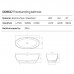 Dea Design Nature Ванна 170х80х55см., отдельностоящая, Glasstek, прозрачная смола, цвет: Emerald R3. DD8647 1700 R3