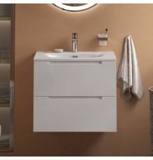 Тумба с раковиной BelBagno Etna 39 60 bianco lucido, раковина BB-8099-3-60