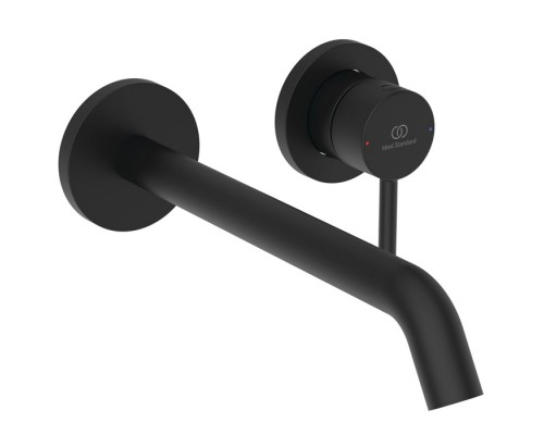 Ideal Standard Ceraline Nuovo Смеситель для раковины, встраиваемым, излив: 22см., цвет: Черный матовый. BD848XG Ideal Standard Ceraline Nuovo Смеситель для раковины, встраиваемым, излив: 22см., цвет: Черный матовый. BD848XG