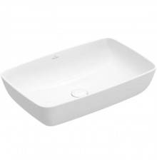 VilleroyBoch Artis Раковина 58х38.5х12.5см., накладная, без отв., без перелива, TitanCeram, цвет: альпийский белый. 41725801