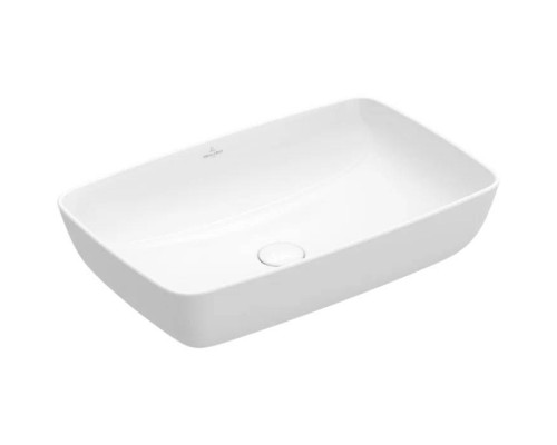 VilleroyBoch Artis Раковина 58х38.5х12.5см., накладная, без отв., без перелива, TitanCeram, цвет: альпийский белый. 41725801