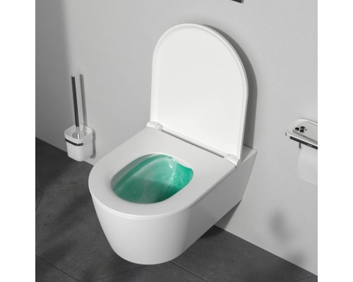 C8F1701SC Унитаз подвесной FlashClean с сиденьем микролифт C8F1701SC Унитаз подвесной FlashClean с сиденьем микролифт