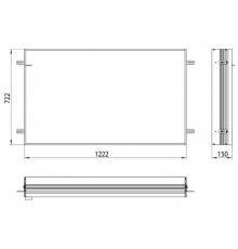 Emco Asis prime Встраиваемая рама для зеркального шкафа, 122.2xH72.2см. 9497 000 13