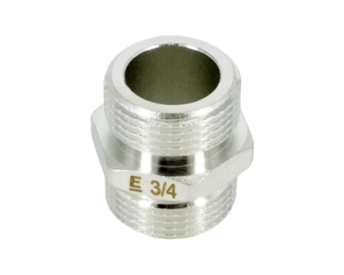 Ниппель, ELSEN, TIN латунь, НН, 3/4, 3/4, равнопроходной, CN