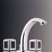 THG Metropolis cristal noir Смеситель для раковины, 3 отв., цвет: хром/черный хрусталь. A2L-A02-151