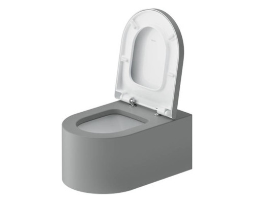 Duravit Millio Унитаз подвесной, 37х57см.,  декор Smooth, крепление в компл., цвет: светло-серый матовый. 250409FD