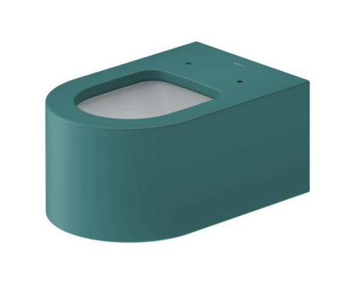 Duravit Millio Унитаз подвесной, 37х57см.,  декор Smooth, крепление в компл., цвет: аквамарин матовый. 250409FA