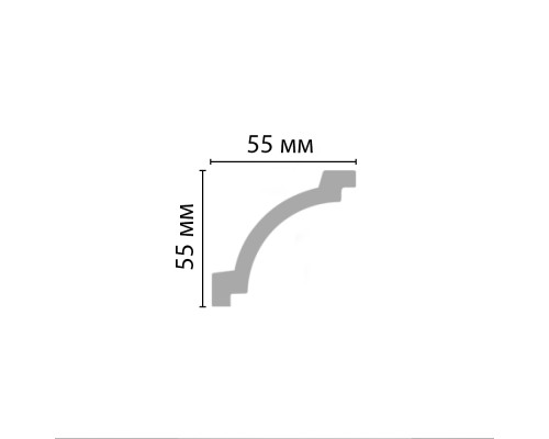 Плинтус потолочный гладкий DECOMASTER 96516 (55х55х2400мм) Плинтус потолочный гладкий DECOMASTER 96516 (55х55х2400мм)