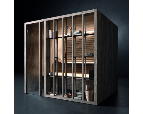 Effegibi Yoku S Shelf Био-Сауна 174x170х214см, угловая SX, цвет: черный орех. BI 70 10 0014 Effegibi Yoku S Shelf Био-Сауна 174x170х214см, угловая SX, цвет: черный орех. BI 70 10 0014