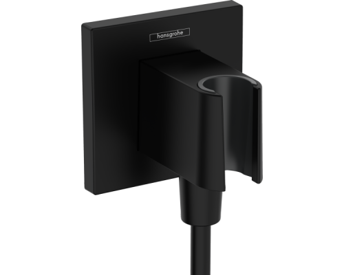 HG 26 889 670 Fixfit Porter E Шланговое подключение с держателем ручного душа, матовый черный 26889670