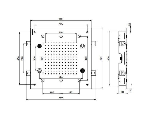 Carlo Frattini Wellness Верхний душ Harmonia 500x500 мм., встраиваемый, 2 режима: дождь, 6 форсунок; Bluetooth, хромотерапия LED, цвет: хром. F2902CR Carlo Frattini Wellness Верхний душ Harmonia 500x500 мм., встраиваемый, 2 режима: дождь, 6 форсунок; Bluetooth, хромотерапия LED, цвет: хром. F2902CR