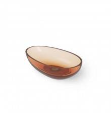Dea Design Washbasins Раковина 60х36х15.8см., накладная, без отв., Glasstek, прозрачная смола, цвет: Sunset R1. DD9035 600 R1