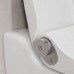 Laufen Cleanet Riva Унитаз-биде подвесной 60х39.5х40.5см, безободковый, пульт управления, с сиденьем, покрытие LCC, цвет: черный глянцевый. 8.2069.1.020.000.1