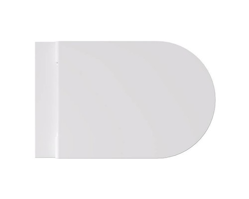 Alice Hide Round Унитаз 57х37см., подвесной, безободковый, без сиденья и крышки, цвет: белый матовый. 31170109,  FIX10