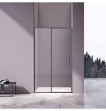 Душевая дверь Vincea Slim 8mm VDP-4SL120CLGM, вороненая сталь, стекло прозрачное