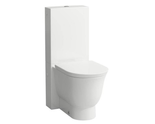 Laufen New Classic Унитаз моноблок безободковый 70х37х44см, выпуск универсальный, цвет: белый. 8.2385.1.000.000.1,  8.2866.4.000.884.1