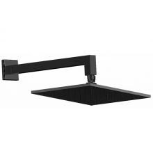 CISAL Shower Верхний душ 250х250 мм с настенным держателем L340 мм, цвет: черный матовый. DS01366040