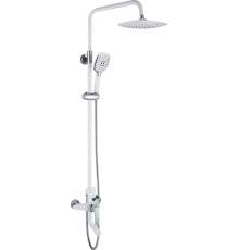 Душевая стойка Rose R1336F белый, хром