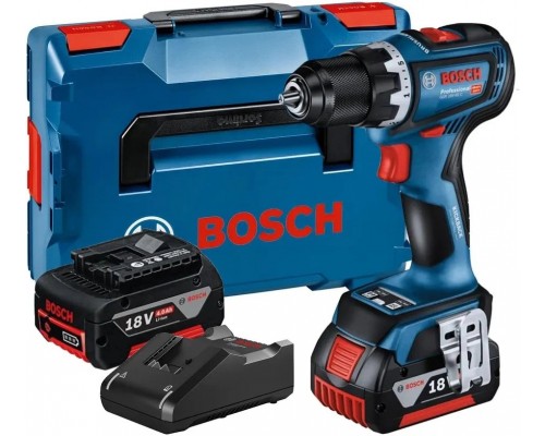 Шуруповерт аккумуляторный Bosch GSR 18V-90 C (2 акк, З/У), кейс