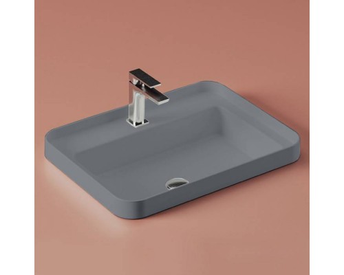 Artceram Fuori Scala Раковина 60х45 см, встраиваемая, с 1 отв., без перелива, цвет: denim. TFL034 37 00