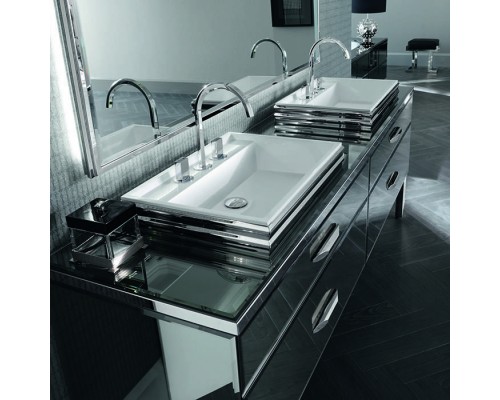 VITAGE milldue edition HILTON Комплект мебели с тумбой под раковину, раковиной ZURIGO63, зеркалом ZURIGO, 216 см, напольный, цвет: Fumegrave;/сталь. 9227.98.3 (С МЕБЕЛЬЮ), H110.71.98, 4054.216.71.98.2, 3330.98 VITAGE milldue edition HILTON Комплект мебели с тумбой под раковину, раковиной ZURIGO63, зеркалом ZURIGO, 216 см, напольный, цвет: Fumegrave;/сталь. 9227.98.3 (С МЕБЕЛЬЮ), H110.71.98, 4054.216.71.98.2, 3330.98