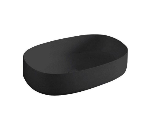 Artceram Cognac Раковина накладная 55x35 см, saniglaze, цвет: черный матовый Artceram Cognac Раковина накладная 55x35 см, saniglaze, цвет: черный матовый