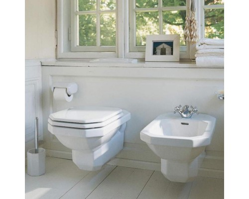 Duravit 1930 Унитаз 35.5х58х40см., подвесной, горизонтальный выпуск, с креплением, цвет: белый. 0182090000