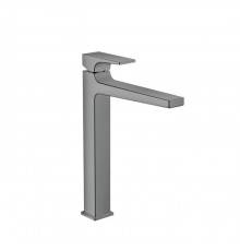 Hansgrohe Metropol Смеситель для раковины 260, на 1 отв, с донным клапаном, излив 204мм, цвет: шлифованный черный хром. 32512340