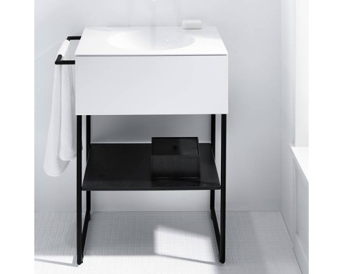 Burgbad Coco Полотенцедержатель для монтажа на тумбу, цвет: черный. HHAG001