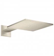 Axor ShowerSolutions Верхний душ, 30x30см, 1jet, с держателем 45см, настенный, цвет: шлифованный никель. 35314820