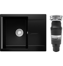 Комплект Мойка Polygran Gals 620 космос + Измельчитель Bone Crusher BC 910-SL-Slim Line