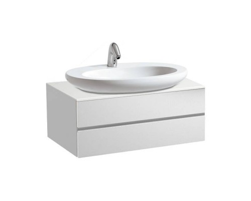 Laufen Alessi One Тумба с раковиной, 80х50х33см, с 2 выдвиж. ящиками, подвесная, покрытие LLC, цвет: белый глянцевый Laufen Alessi One Тумба с раковиной, 80х50х33см, с 2 выдвиж. ящиками, подвесная, покрытие LLC, цвет: белый глянцевый