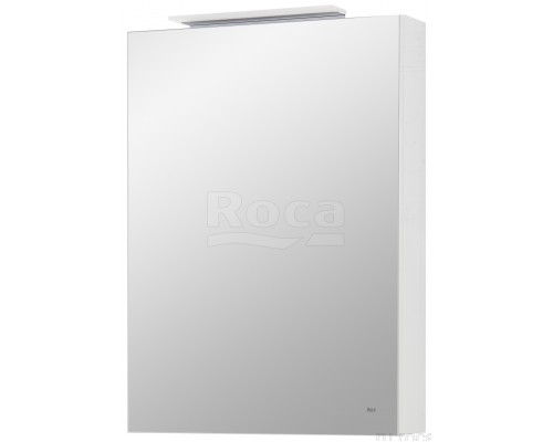 Roca A857643501 Oleta Шкаф зеркальный левый 500х700х137 мм, LED светильник, Белый матовый A857643501
