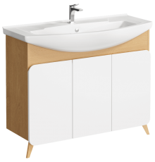 AQ BAS0110DZ Basic Тумба под умывальник напольная, 1065х865х460 мм, дуб золотой BAS0110DZ