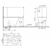 TOTO MH Унитаз моноблок 39.2x70.4x41см, безободковый, Tornado Flush, CeFiONtect, цвет: белый. CW161Y#XW, SW10044G1#W