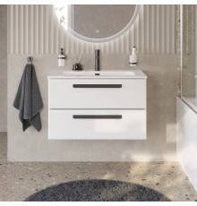 Тумба под раковину Cezares Eco Cer-N 80 bianco lucido, без ручек