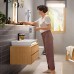 Hansgrohe Rebris E Смеситель для раковины, 1 отв., с донным клапаном, цвет: черный матовый. 72557670