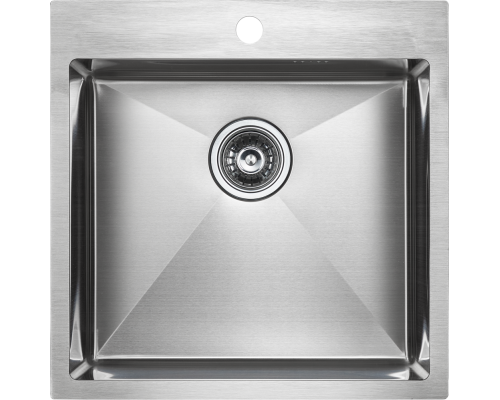 Мойка кухонная Paulmark Kroner PM215151-BS брашированная нержавеющая сталь