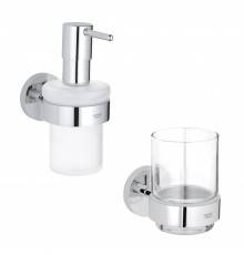 Набор Стакан Grohe Essentials 40369 + Дозатор 40394 хром
