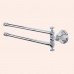 TW Harmony 013, вращающийся полотенцедержатель двойной 49см, подвесной, цвет: хром. TWHA013cr