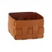 ADJ Корзинка Mini Bottega, 19x19xH13 см., цвет: коньяк/бордо. 1019.09/30