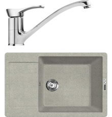 Комплект Мойка кухонная Lava L8.SCA scandic + Смеситель SG04 CR chrome