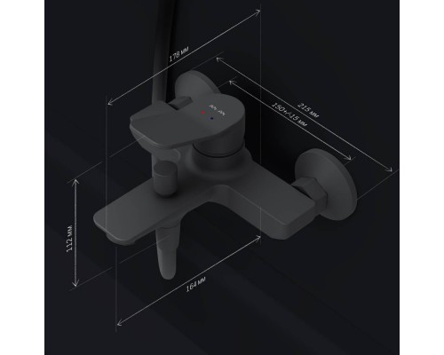F85A10022 Смеситель для ванны и душа F85A10022 Смеситель для ванны и душа