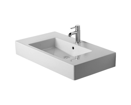 Duravit Vero Раковина для мебели с перел., с 1 отв. под смес., 85х49см., цвет: белый. 0329850000