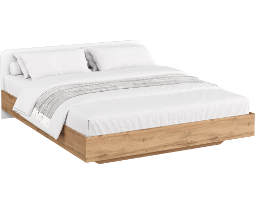 Кровать DIWO Кострома 160х200, дуб вотан, белый