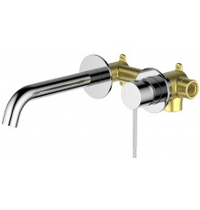 Timo 2372/00SM Saona Смеситель для раковины 180 мм, настен., на 2 отв., Комплект, хром 2372/00SM