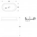 Alice Spy Oval Раковина 65x36х12см., накладная, без отв., цвет: чёрный матовый. 34240108